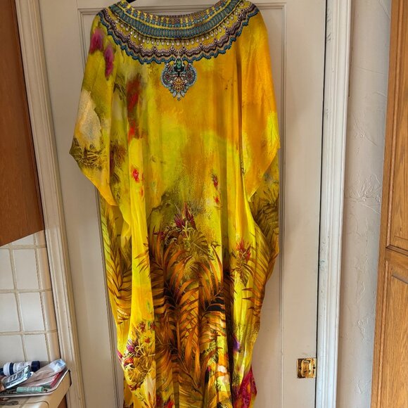Exquisite Shahida Parides Kaftan Jeweled neckline/collar one size NWOT - Picture 4 of 5